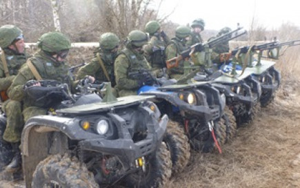 Показательные учения ВДВ на STELS 600 LEOPARD