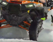 RZR Test: Drift up face of ski resort
