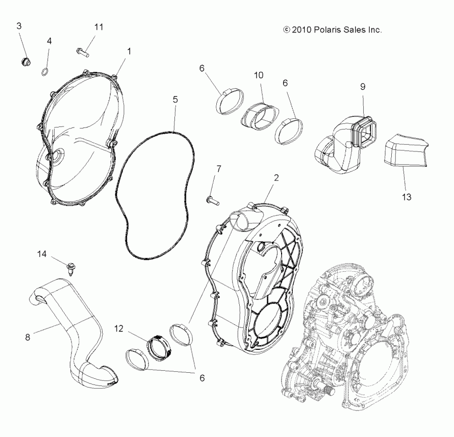 BODY, CLUTCH COVER