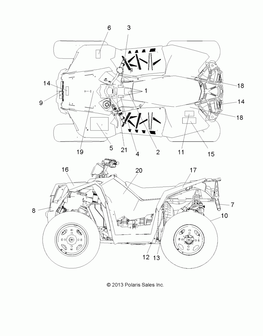 BODY, DECALS