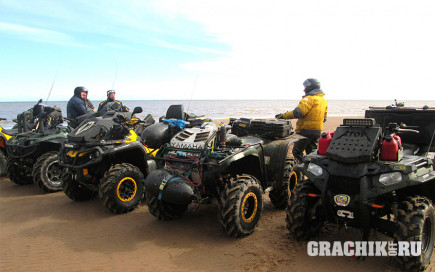 Grachikoff club на Кольском полуострове прокатился по берегу Белого моря