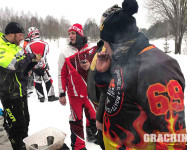 Массовый снегоходный выезд друзей