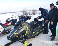 Массовый снегоходный выезд друзей